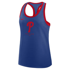 Philadelphia Phillies Nike Women's Tri-Blend Dri-FIT Racerback Tank Top - MLB