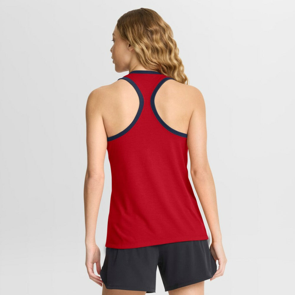 Atlanta Braves Nike Women's Tri-Blend Dri-FIT Racerback Tank Top - MLB