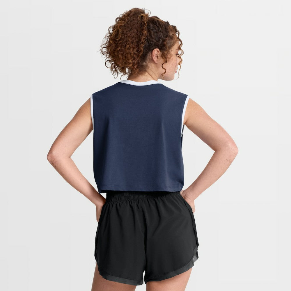 Atlanta Braves Nike Women's Primetime Loose Dri-FIT Cropped Tank Top - MLB