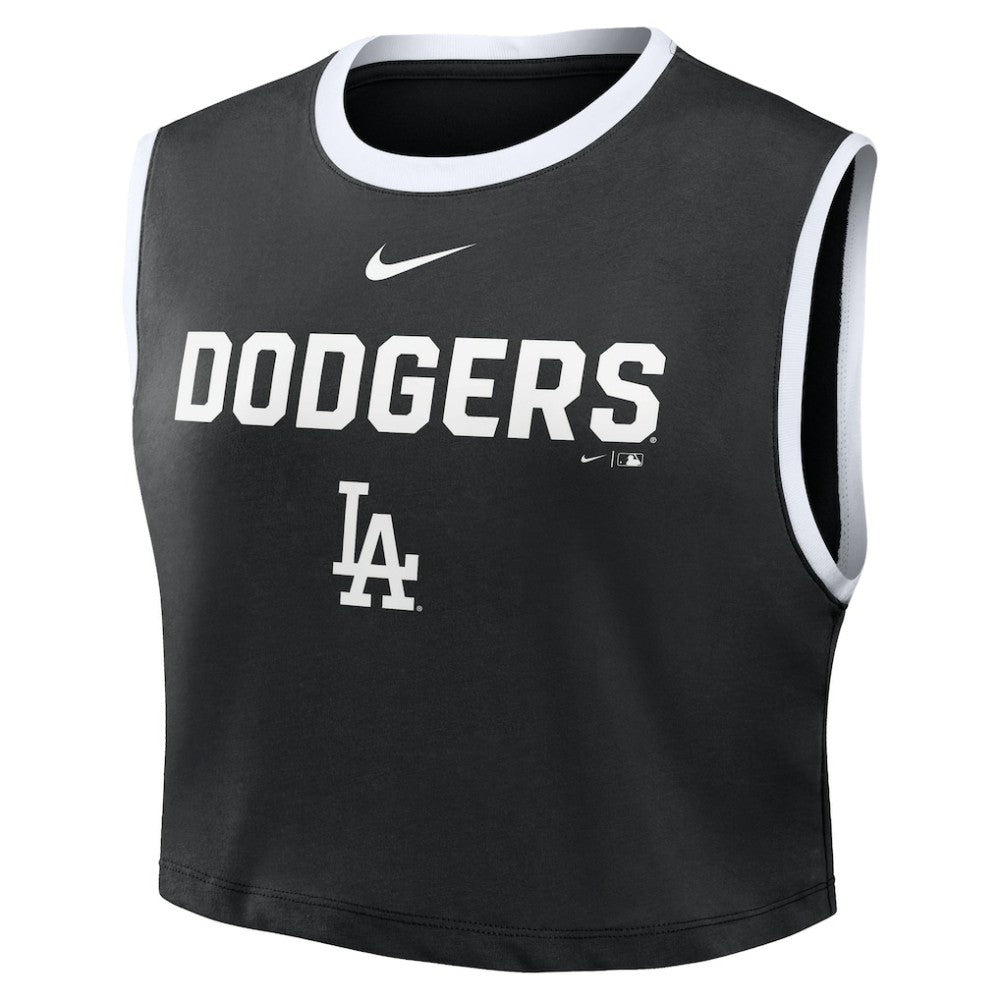 Los Angeles Dodgers Nike Women's Primetime Loose Dri-FIT Cropped Tank Top - MLB
