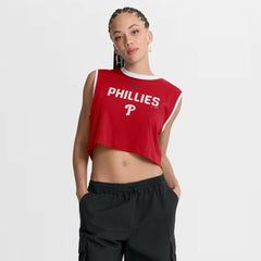 Philadelphia Phillies Nike Women's Primetime Loose Dri-FIT Cropped Tank Top - MLB