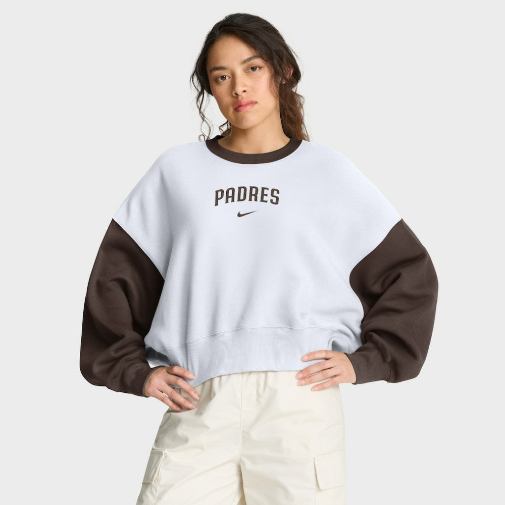 San Diego Padres Nike Women's Oversized High Hip Fleece Sweatshirt - MLB