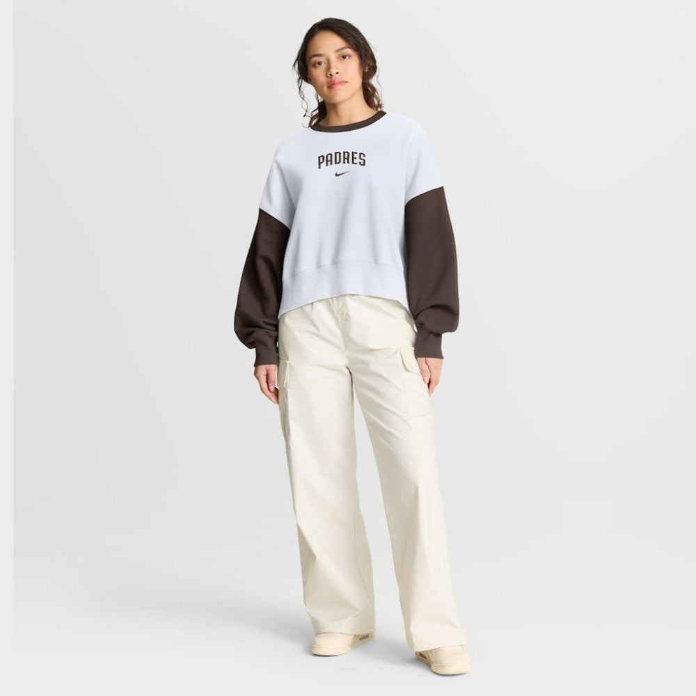 San Diego Padres Nike Women's Oversized High Hip Fleece Sweatshirt - MLB