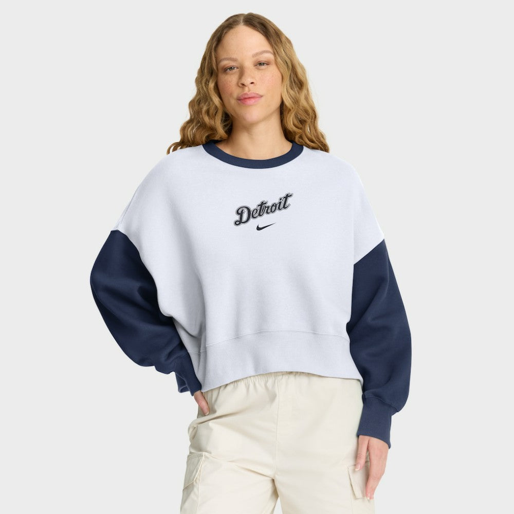 Detroit Tigers Nike Women's Oversized High Hip Fleece Sweatshirt - MLB