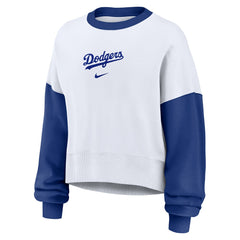 Los Angeles Dodgers Nike Women's Oversized High Hip Fleece Sweatshirt - MLB