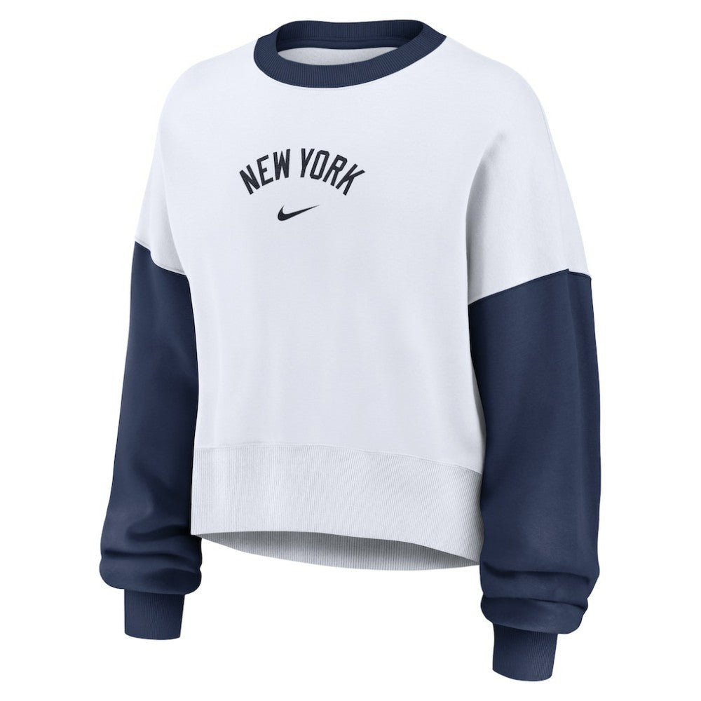 New York Yankees Nike Women's Oversized High Hip Fleece Sweatshirt - MLB