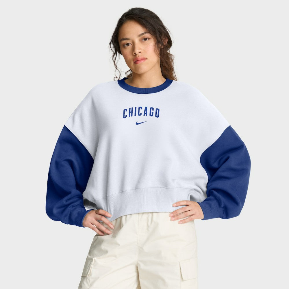 Chicago Cubs Nike Women's Oversized High Hip Fleece Sweatshirt - MLB
