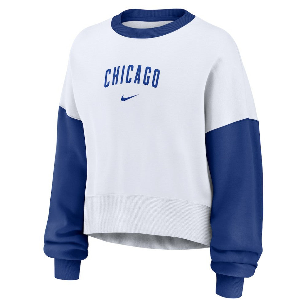 Chicago Cubs Nike Women's Oversized High Hip Fleece Sweatshirt - MLB