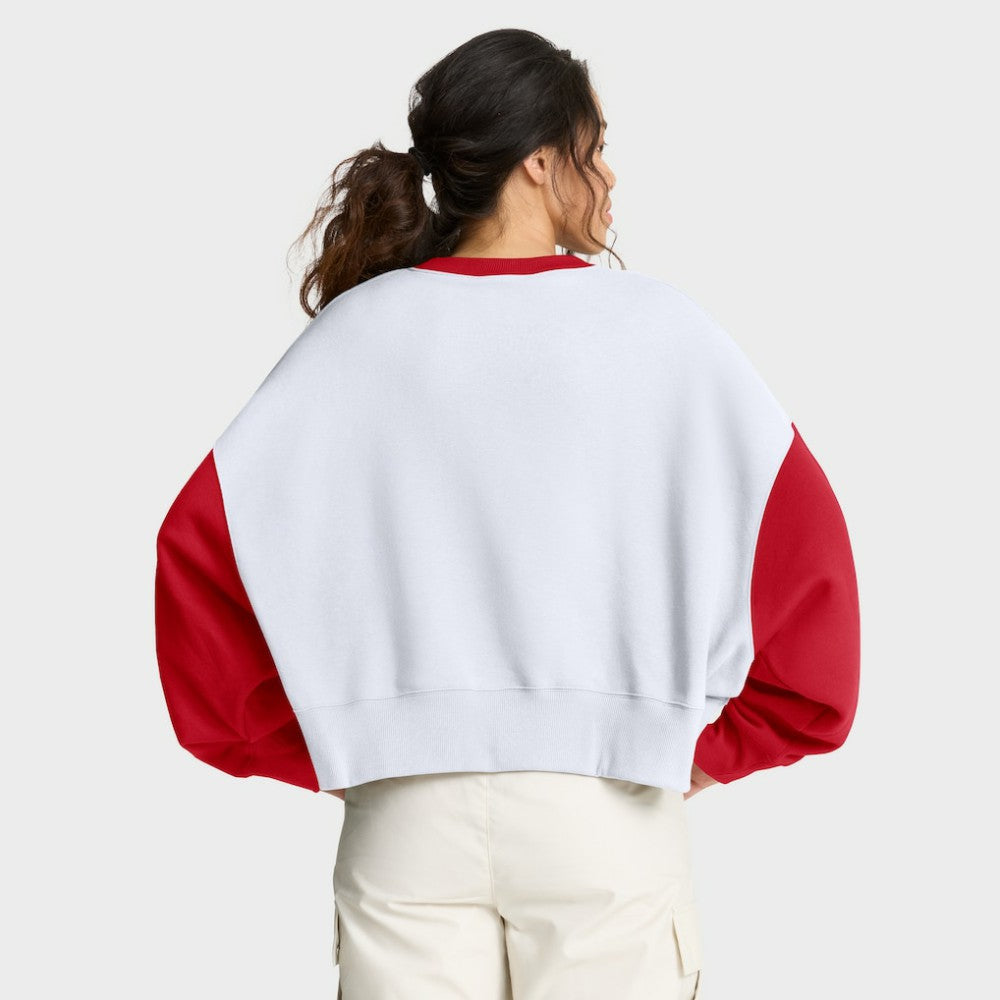 Cincinnati Reds Nike Women's Oversized High Hip Fleece Sweatshirt - MLB