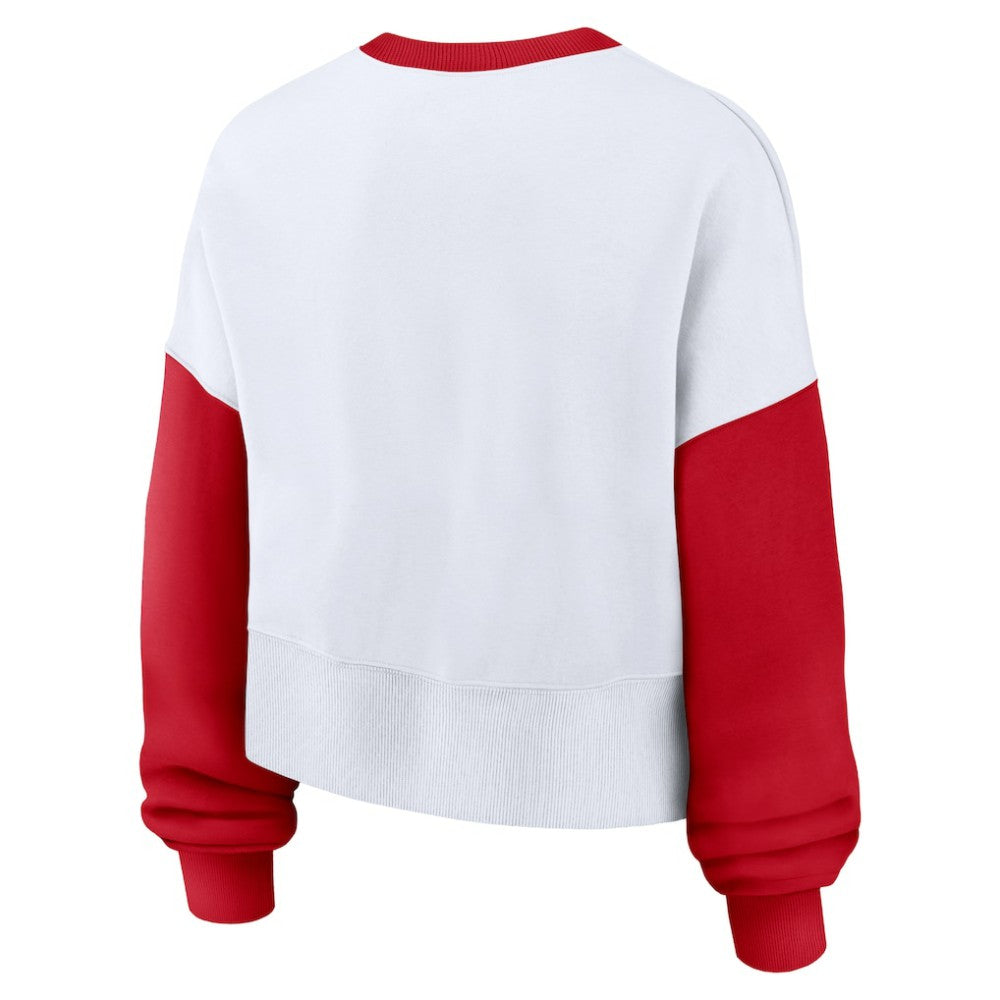 Cincinnati Reds Nike Women's Oversized High Hip Fleece Sweatshirt - MLB