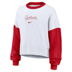 St. Louis Cardinals Nike Women's Oversized High Hip Fleece Sweatshirt - MLB
