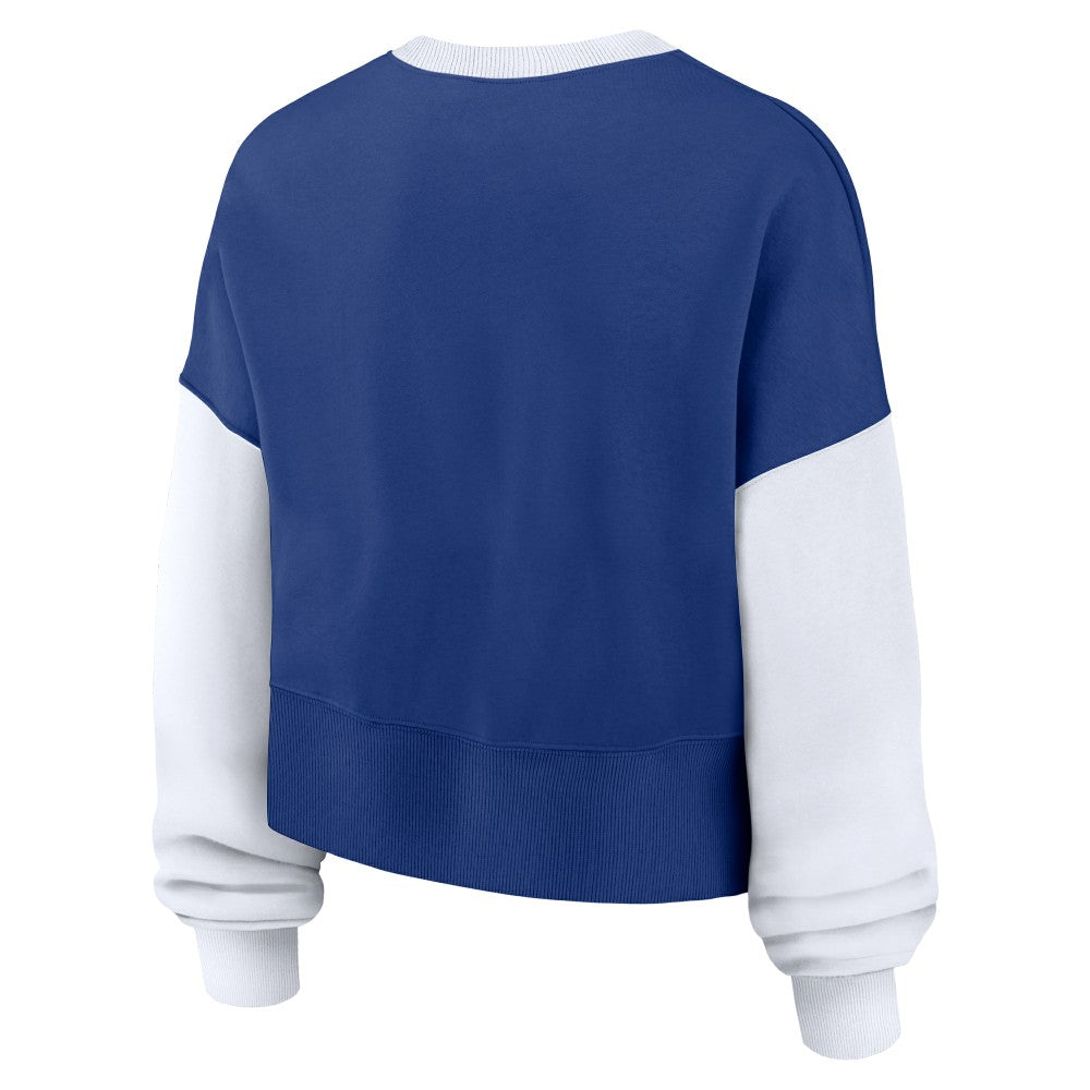 New York Mets Nike Women's Oversized High Hip Fleece Sweatshirt - MLB