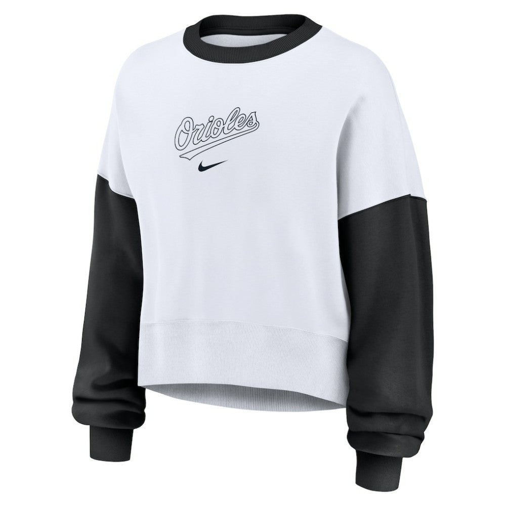 Baltimore Orioles Nike Women's Oversized High Hip Fleece Sweatshirt - MLB