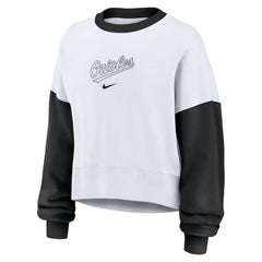 Baltimore Orioles Nike Women's Oversized High Hip Fleece Sweatshirt - MLB