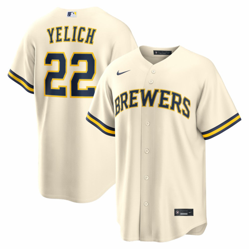 Christian Yelich Milwaukee Brewers Nike Home Replica Jersey - MLB