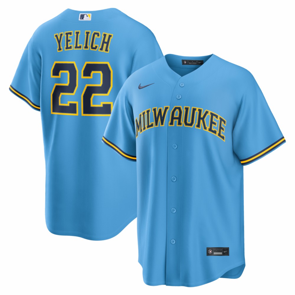 Christian Yelich Milwaukee Brewers Nike Road Replica Jersey - MLB