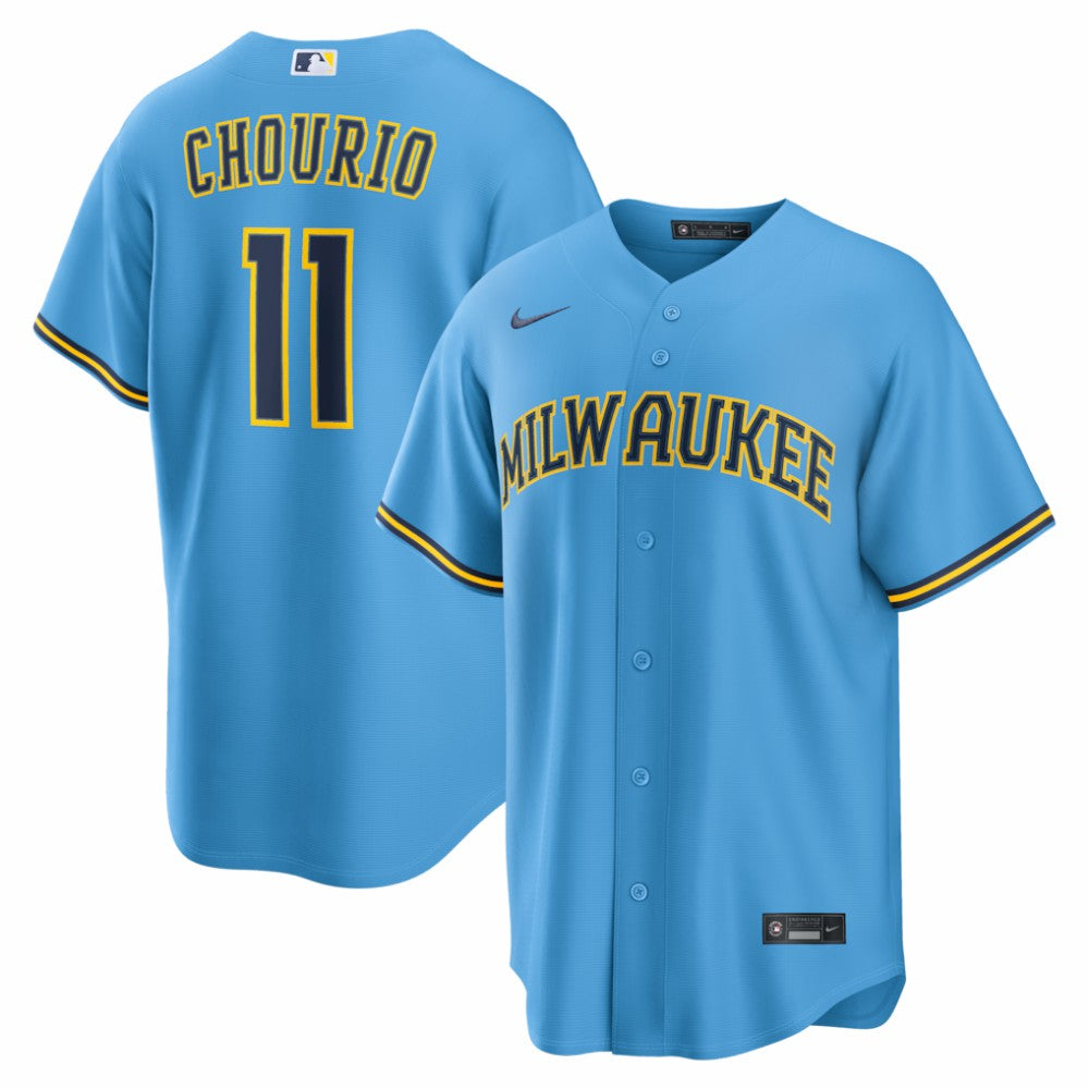 Jackson Chourio Milwaukee Brewers Nike Road Replica Jersey - MLB