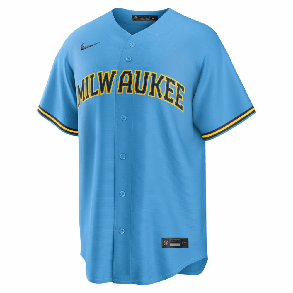 Jackson Chourio Milwaukee Brewers Nike Road Replica Jersey - MLB