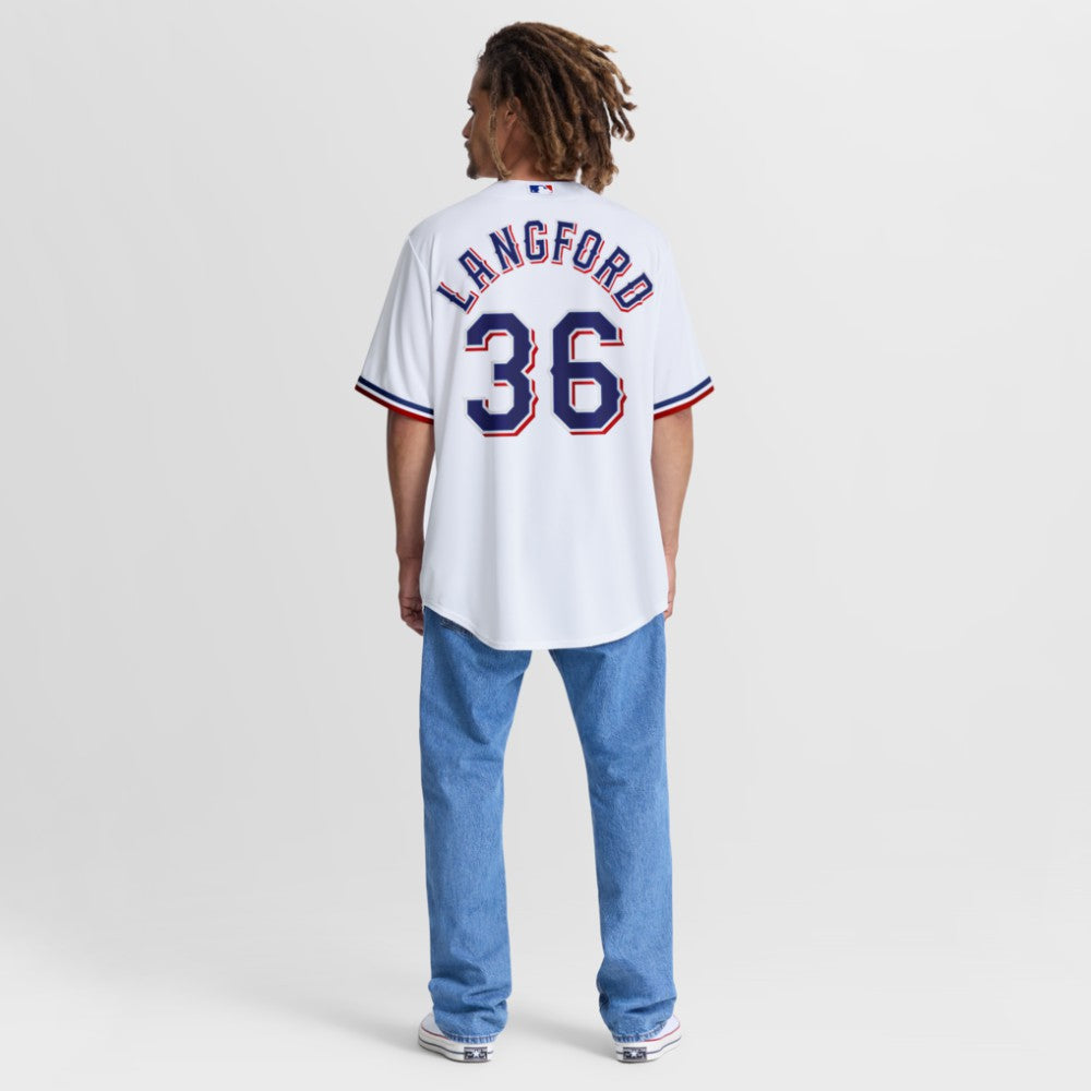 Wyatt Langford Texas Rangers Nike Home Replica Jersey - MLB