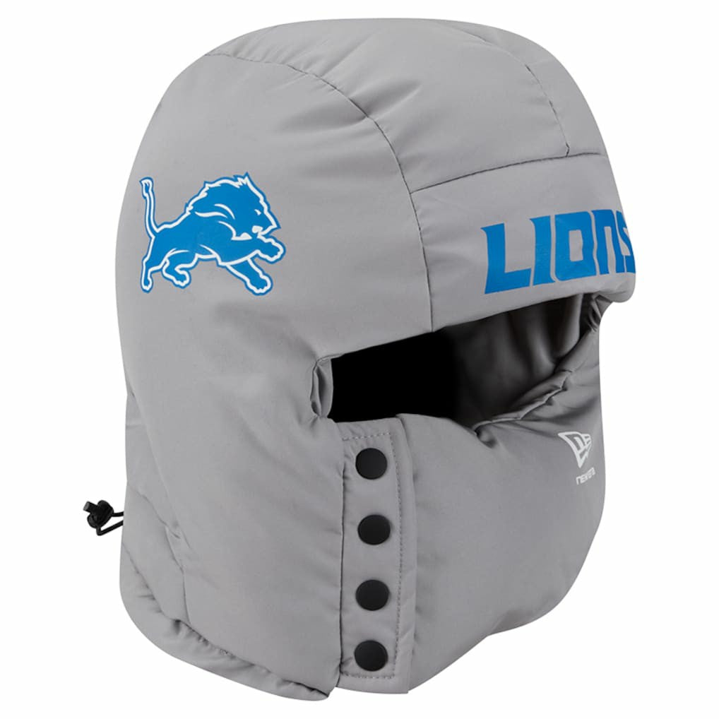 Detroit Lions New Era Puffer Balaclava Gray | NFL