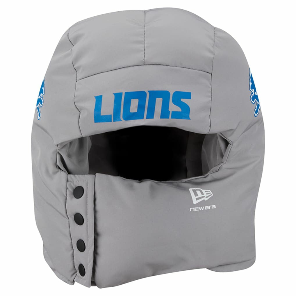 Detroit Lions New Era Puffer Balaclava Gray | NFL