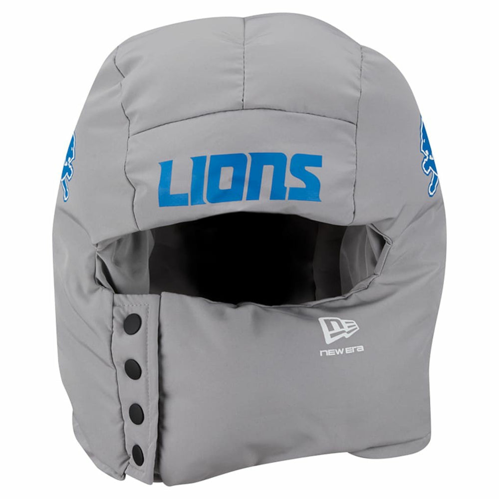 Detroit Lions New Era Puffer Balaclava Gray | NFL