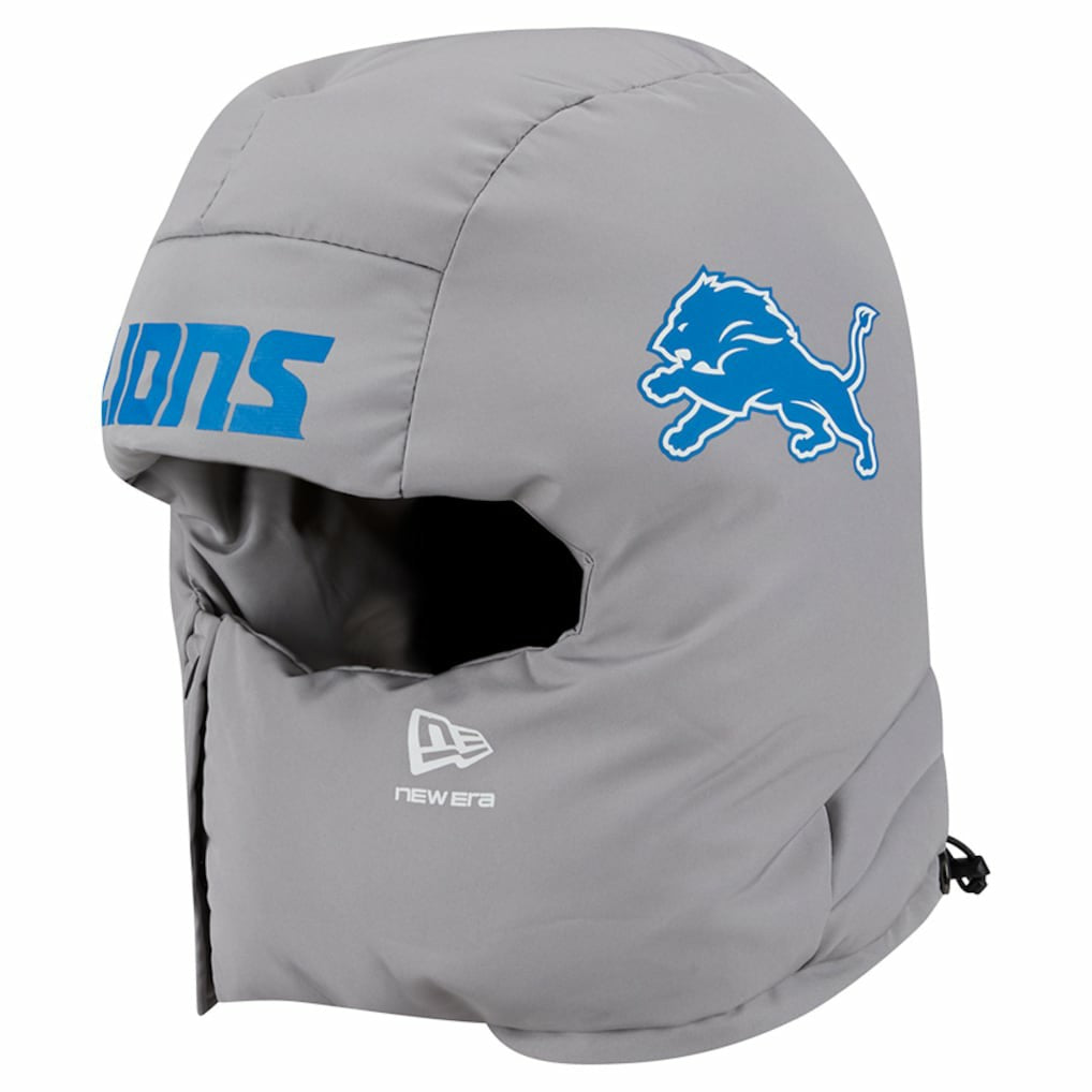 Detroit Lions New Era Puffer Balaclava Gray | NFL