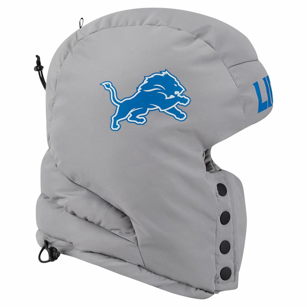 Detroit Lions New Era Puffer Balaclava Gray | NFL
