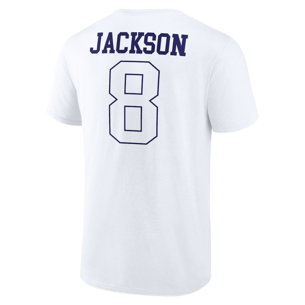 Lamar Jackson Baltimore Ravens Tonal Name & Number T-Shirt White | NFL
