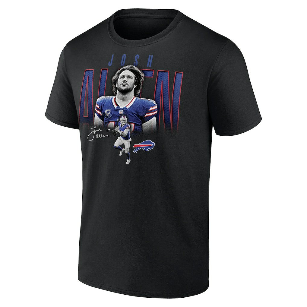 Josh Allen Buffalo Bills Humble Shadow Player T-Shirt Black | NFL