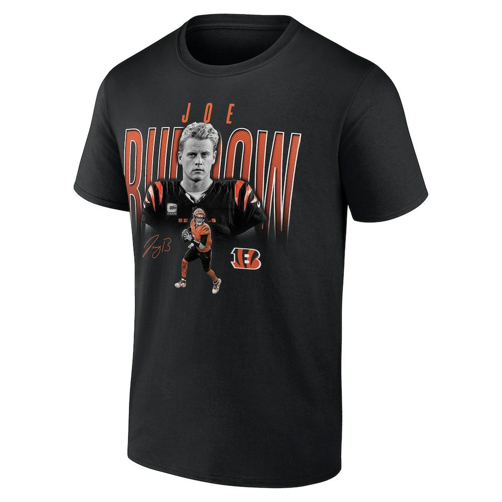 Joe Burrow Cincinnati Bengals Humble Shadow Player T-Shirt Black | NFL