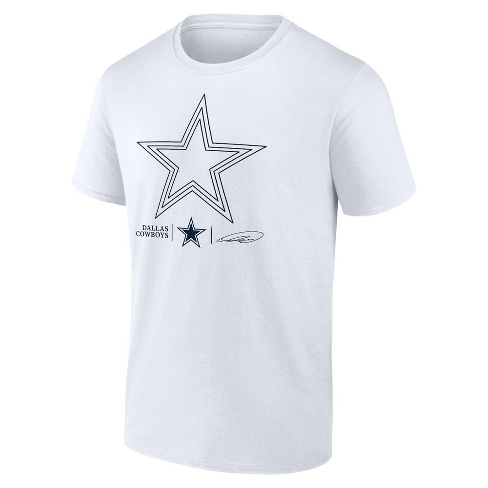 CeeDee Lamb Dallas Cowboys Tonal Name & Number T-Shirt White | NFL