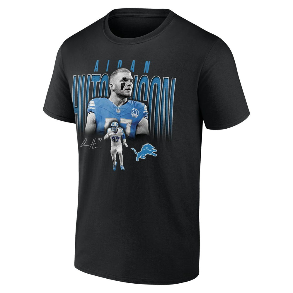Aidan Hutchinson Detroit Lions Humble Shadow Player T-Shirt Black | NFL