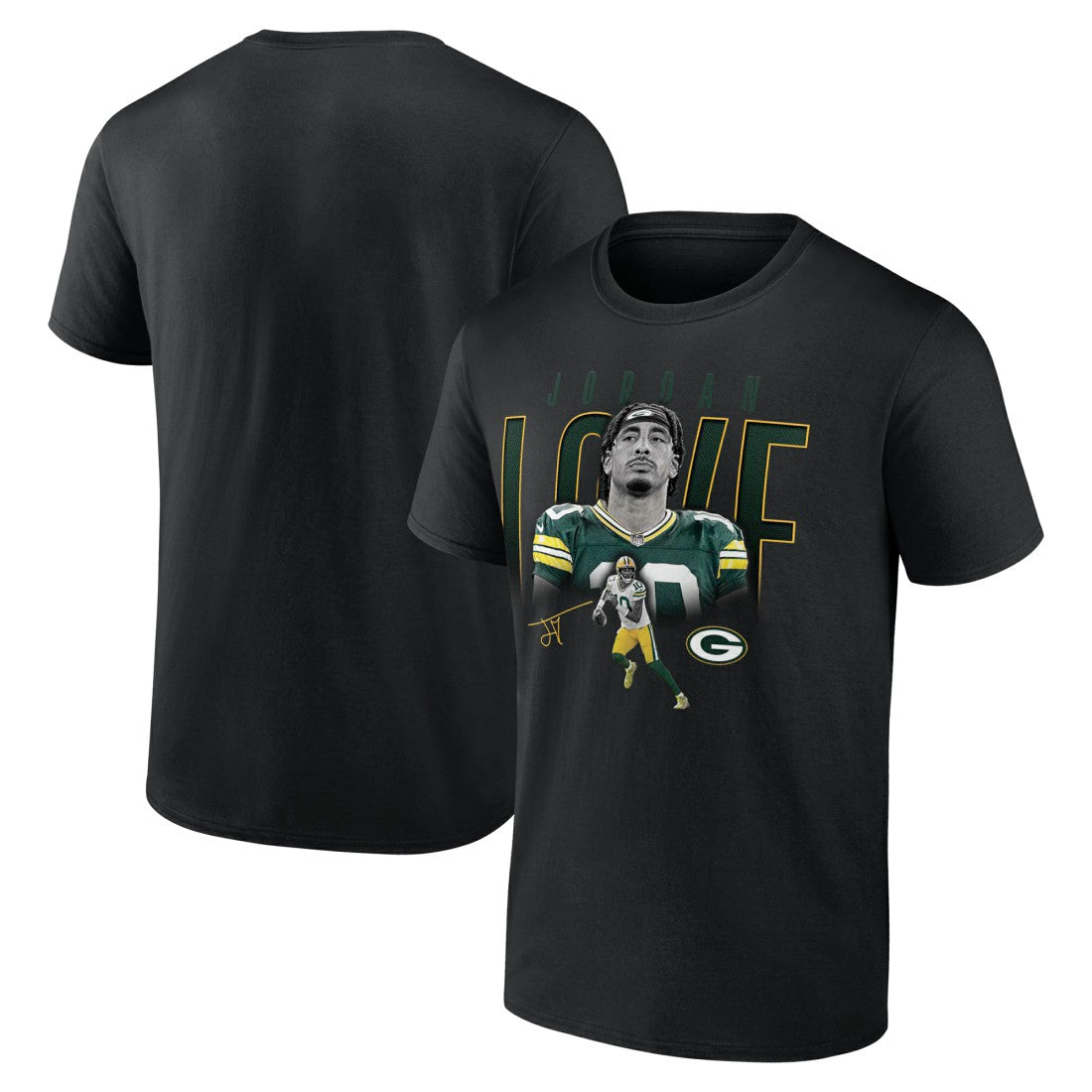 Jordan Love Green Bay Packers Humble Shadow Player T-Shirt Black | NFL