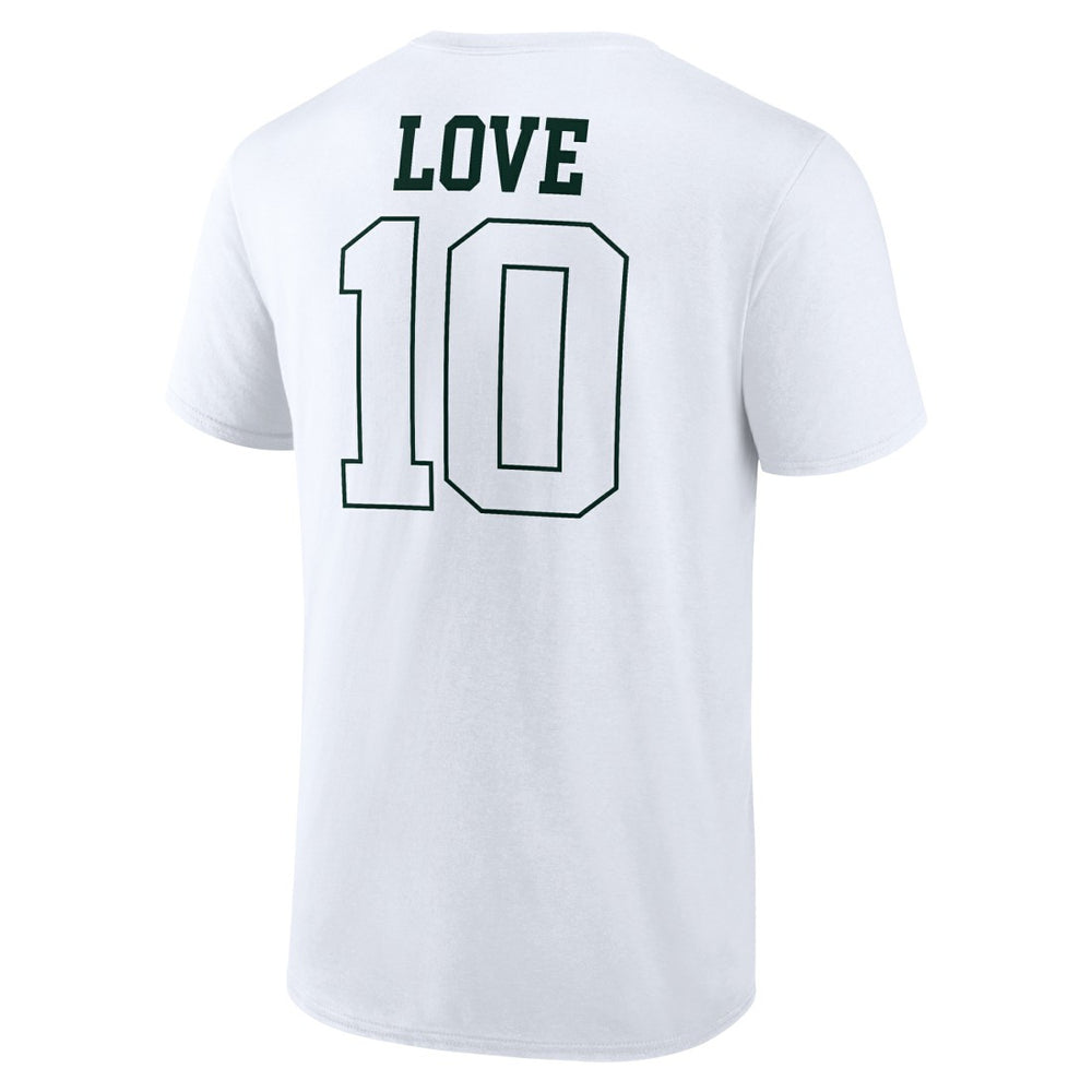 Jordan Love Green Bay Packers Tonal Name & Number T-Shirt White | NFL