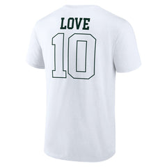 Jordan Love Green Bay Packers Tonal Name & Number T-Shirt White | NFL