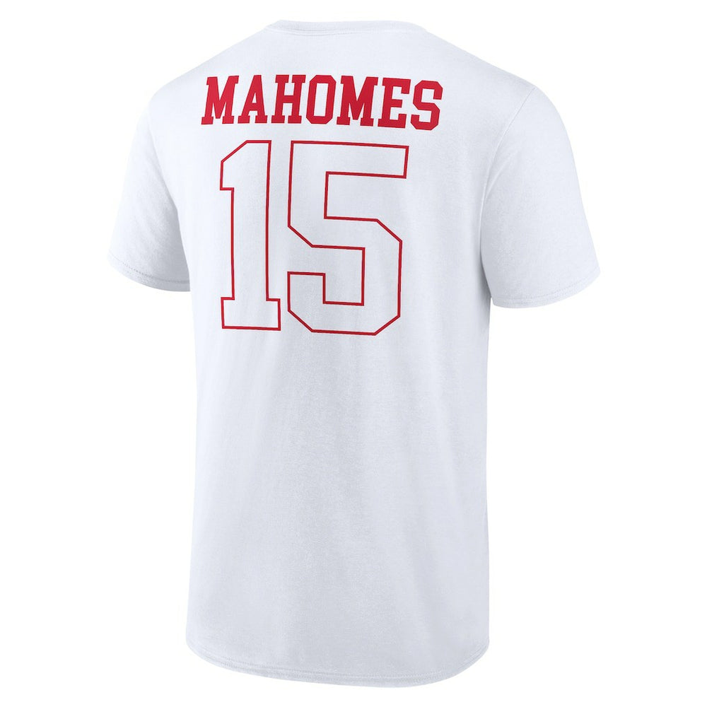 Patrick Mahomes Kansas City Chiefs Tonal Name & Number T-Shirt White | NFL