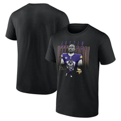 Justin Jefferson Minnesota Vikings Humble Shadow Player T-Shirt Black | NFL