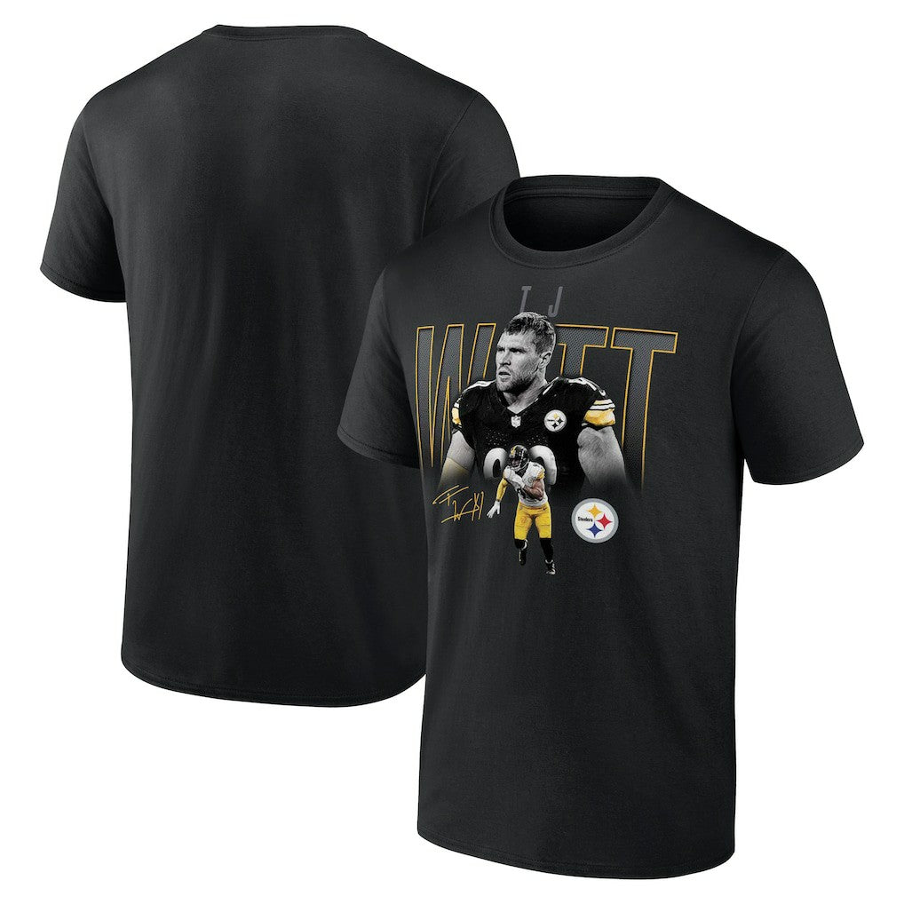T.J. Watt Pittsburgh Steelers Humble Shadow Player T-Shirt Black | NFL