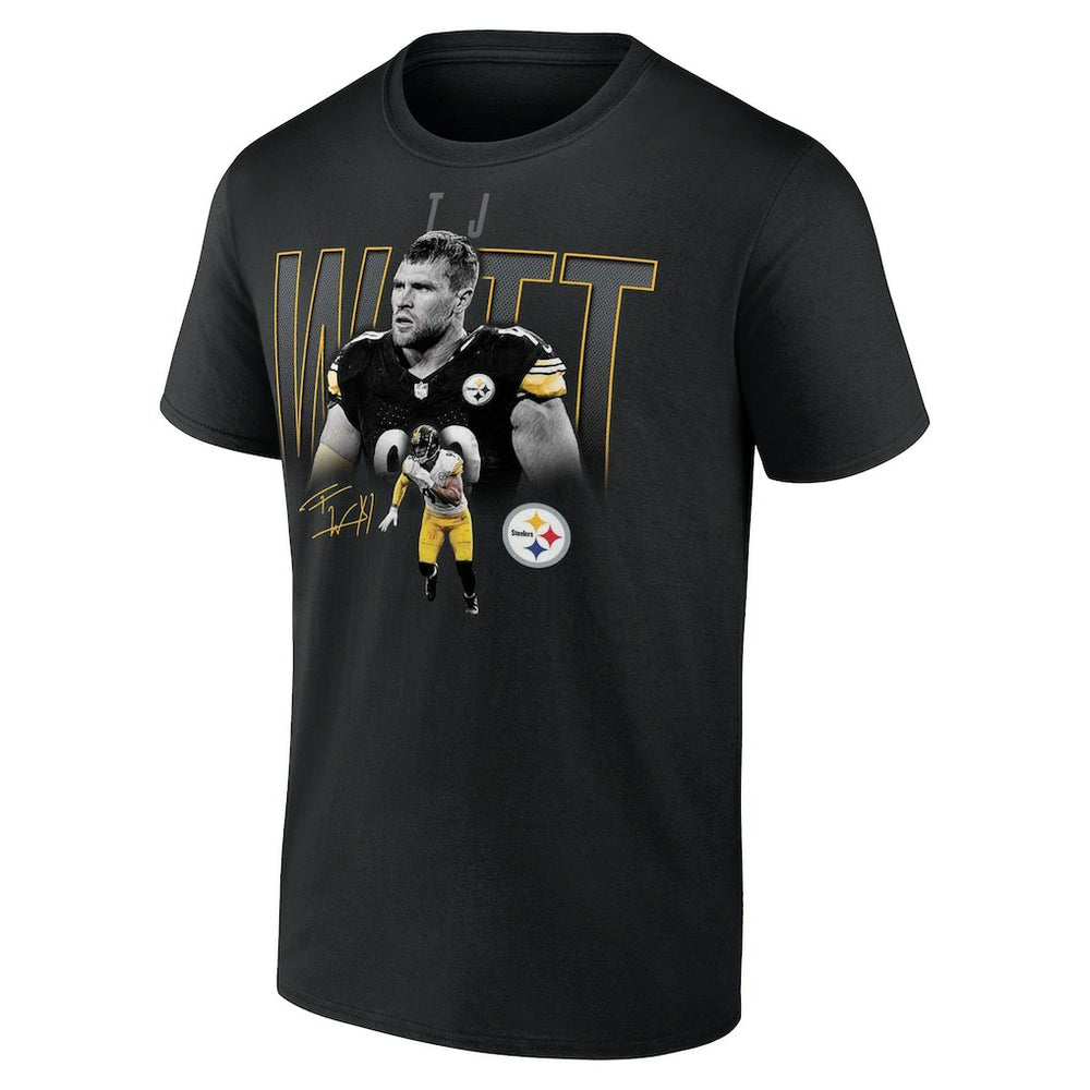 T.J. Watt Pittsburgh Steelers Humble Shadow Player T-Shirt Black | NFL