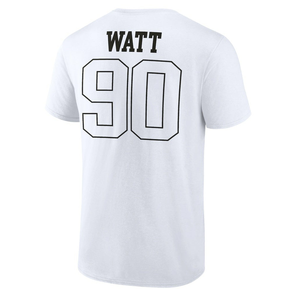 T.J. Watt Pittsburgh Steelers Tonal Name & Number T-Shirt White | NFL