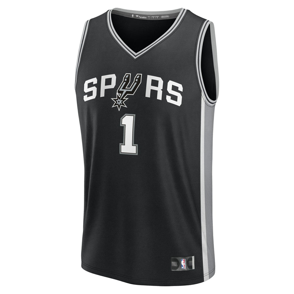 Victor Wembanyama San Antonio Spurs Youth Fast Break Replica Player Jersey Icon Edition Black - NBA