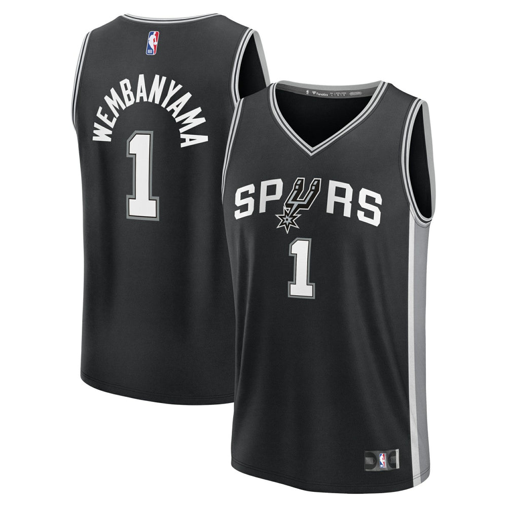 Victor Wembanyama San Antonio Spurs Fast Break Replica Player Jersey Icon Edition Black - NBA