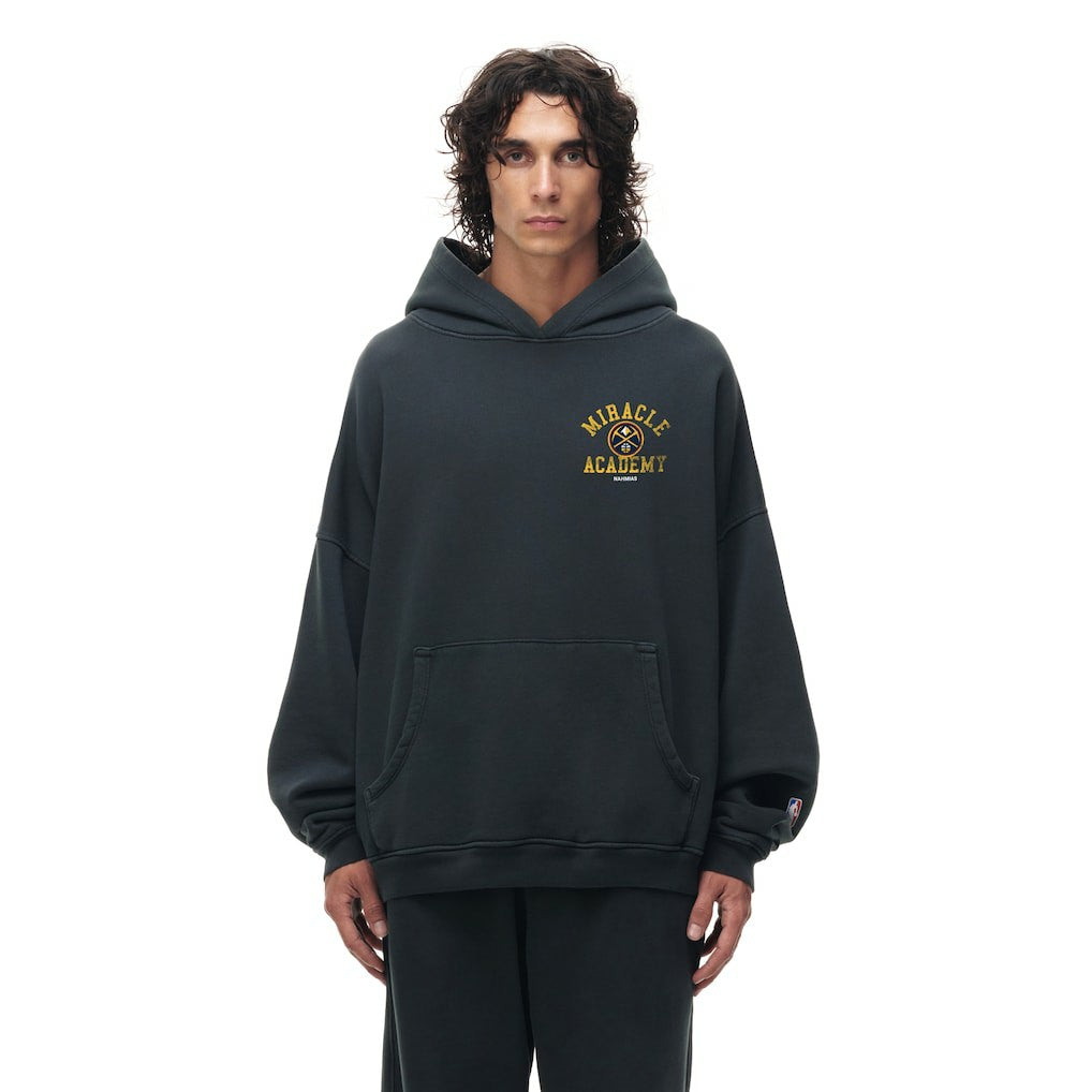 Denver Nuggets Unisex Miracle Academy x NBA Collection Vintage Sunfade Hoodie Heather Black - NBA