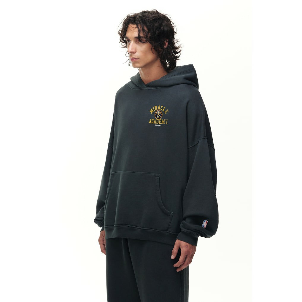Denver Nuggets Unisex Miracle Academy x NBA Collection Vintage Sunfade Hoodie Heather Black - NBA