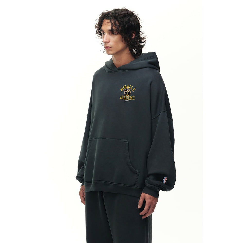 Denver Nuggets Unisex Miracle Academy x NBA Collection Vintage Sunfade Hoodie Heather Black - NBA