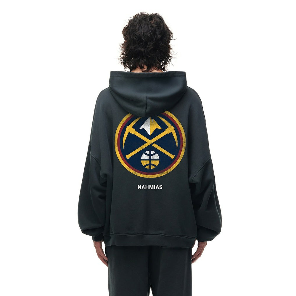 Denver Nuggets Unisex Miracle Academy x NBA Collection Vintage Sunfade Hoodie Heather Black - NBA
