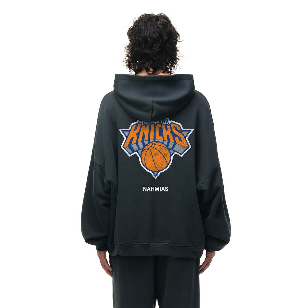 New York Knicks Unisex Miracle Academy x NBA Collection Vintage Sunfade Hoodie Heather Black - NBA