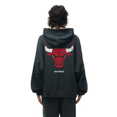 Chicago Bulls Unisex Miracle Academy x NBA Collection Vintage Sunfade Hoodie Heather Black - NBA