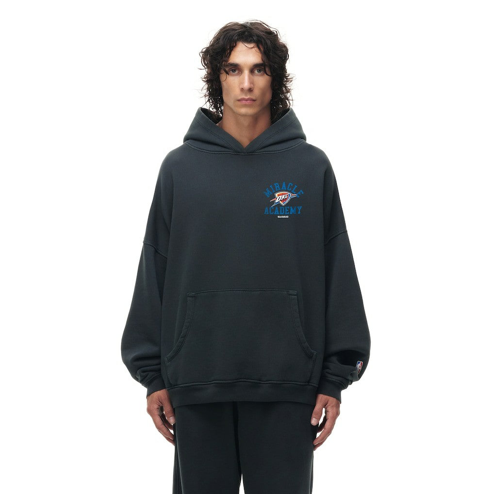 Oklahoma City Thunder Unisex Miracle Academy x NBA Collection Vintage Sunfade Hoodie Heather Black - NBA